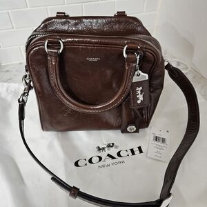 Coach Rogue Cube 20 in glazed maple